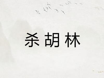 杀胡林