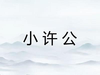 小许公