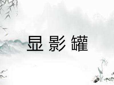 显影罐