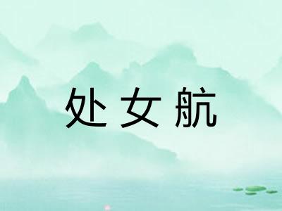 处女航
