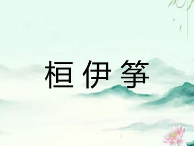 桓伊筝