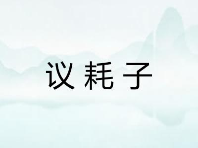 议耗子