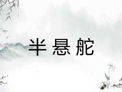 半悬舵