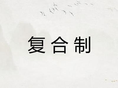 复合制 复合制