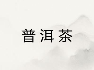 普洱茶