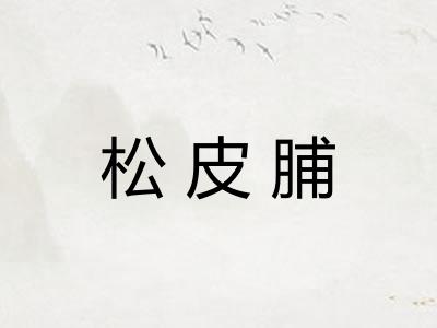 松皮脯