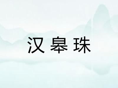 汉皋珠