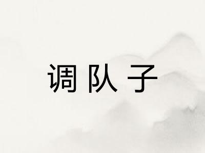 调队子