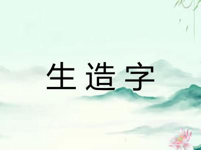 生造字 生造字