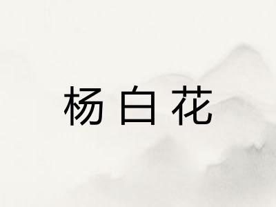 杨白花 杨白花