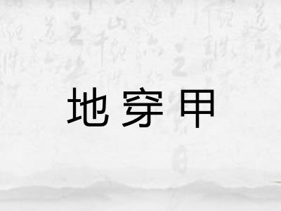 地穿甲