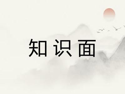 知识面