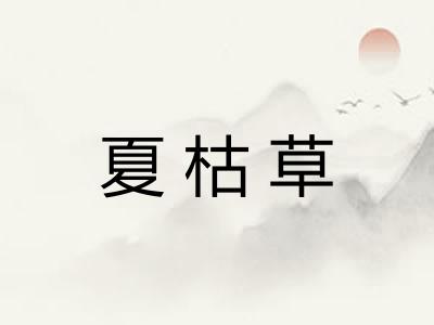 夏枯草