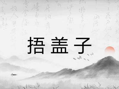 捂盖子