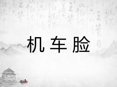 机车脸