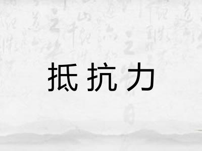 抵抗力