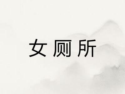 女厕所