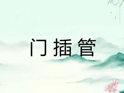 门插管