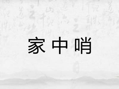 家中哨
