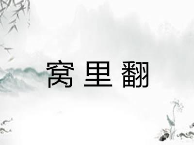 窝里翻