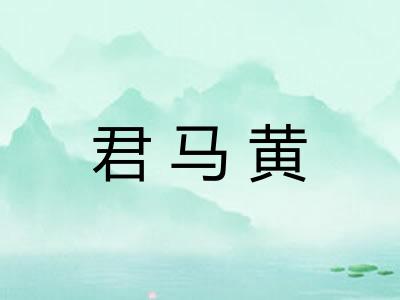 君马黄