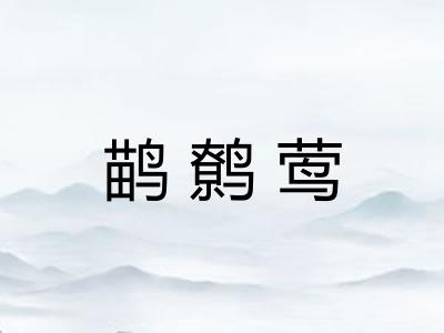 鹋鹩莺