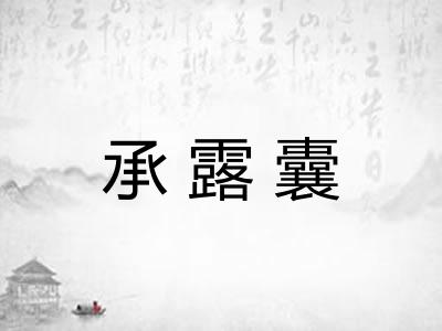 承露囊 承露囊