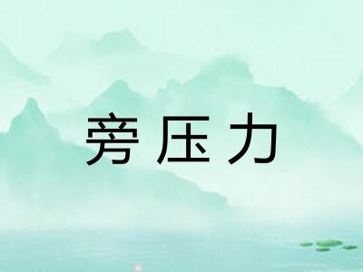 旁压力 旁压力