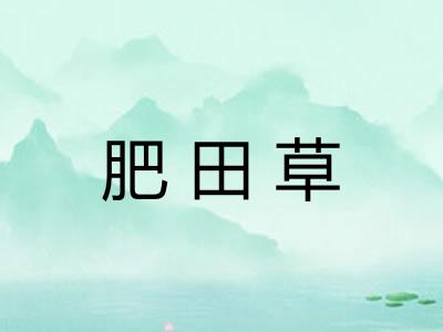 肥田草