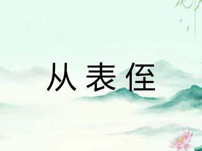 从表侄