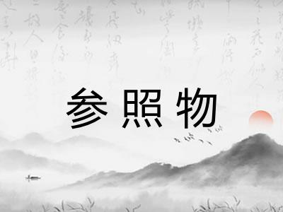 参照物 参照物