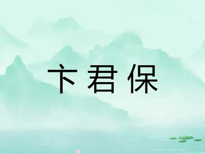 卞君保