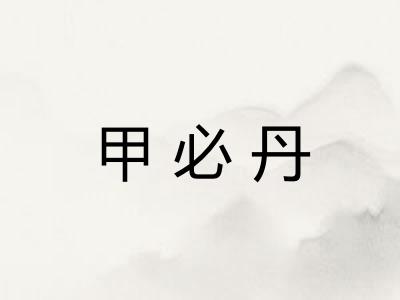 甲必丹