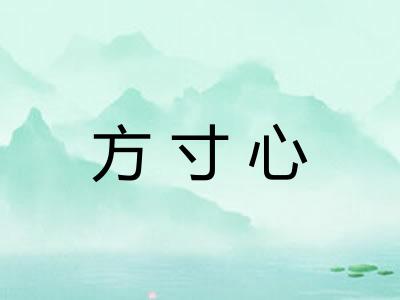 方寸心 方寸心