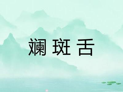 斓斑舌