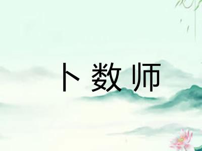 卜数师