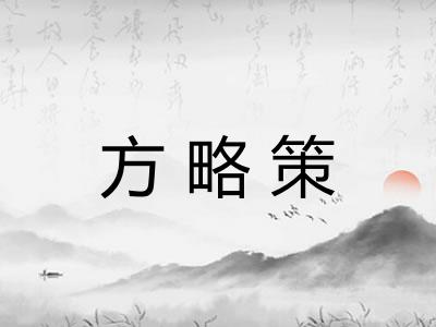 方略策