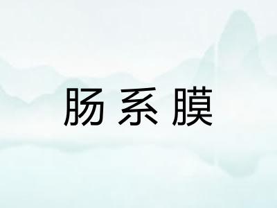 肠系膜