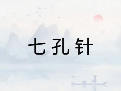 七孔针