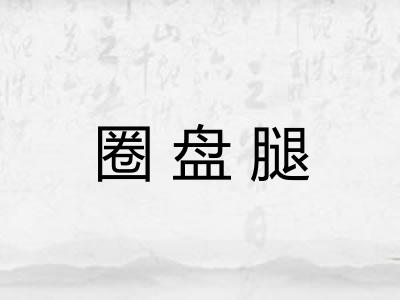 圈盘腿
