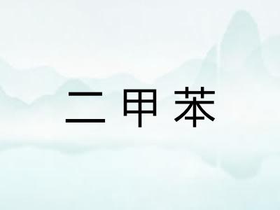 二甲苯