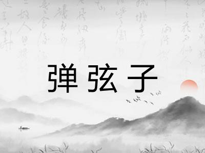 弹弦子