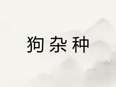 狗杂种