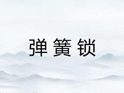 弹簧锁