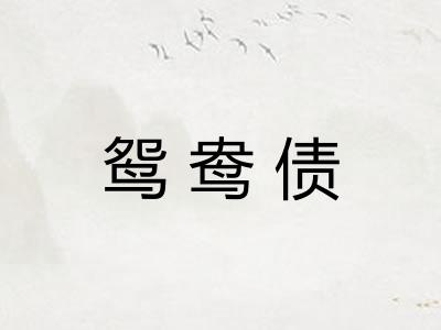 鸳鸯债