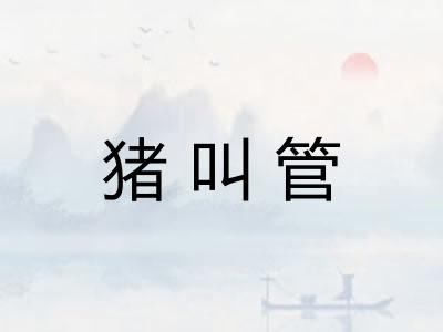 猪叫管