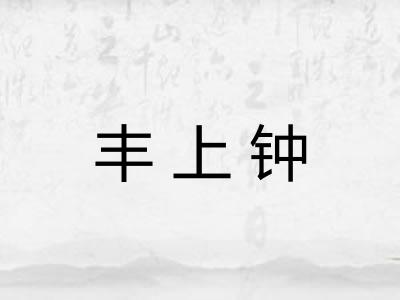 丰上钟