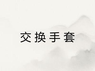交换手套