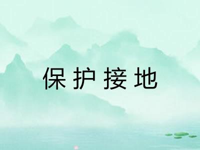 保护接地