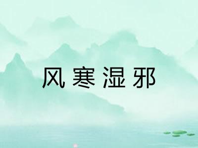风寒湿邪